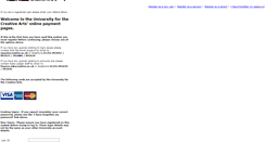 Desktop Screenshot of payonline.ucreative.ac.uk
